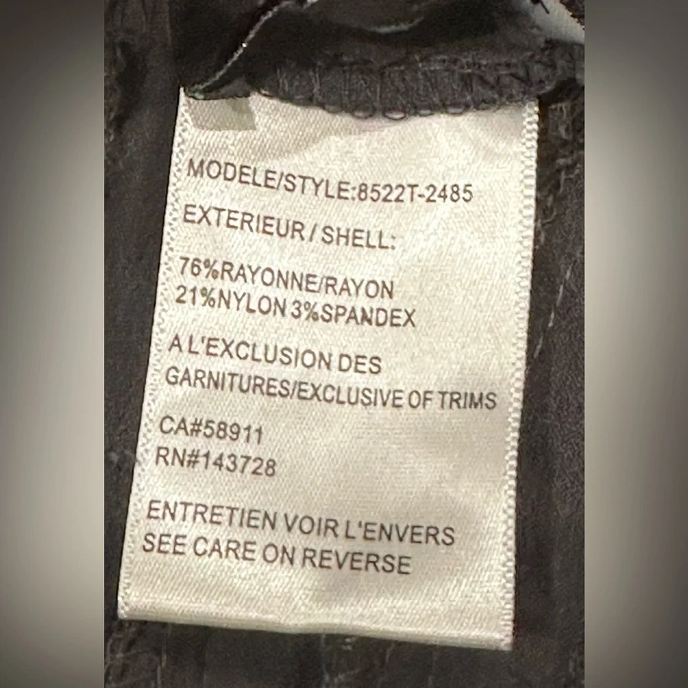 Tribal Women's Pull-On Ankle Pants with Flatten It Tummy Control - Gray - Picture 5 of 8